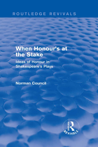 Cover image: When Honour's at the Stake (Routledge Revivals) 1st edition 9781138778931