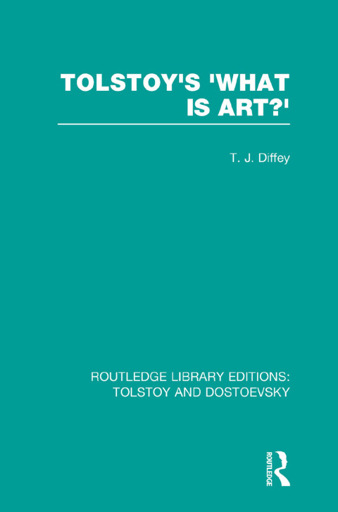 Cover image for book Tolstoy's 'What is Art?'