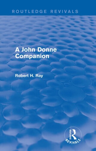 A John Donne Companion (Routledge Revivals)