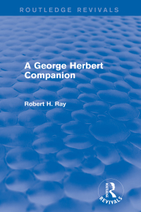 Cover image: A George Herbert Companion (Routledge Revivals) 1st edition 9781138775909