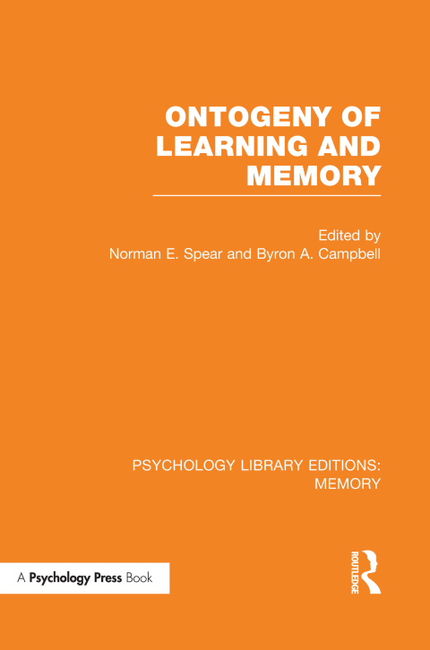 Cover image for book Ontogeny of Learning and Memory (PLE: Memory)