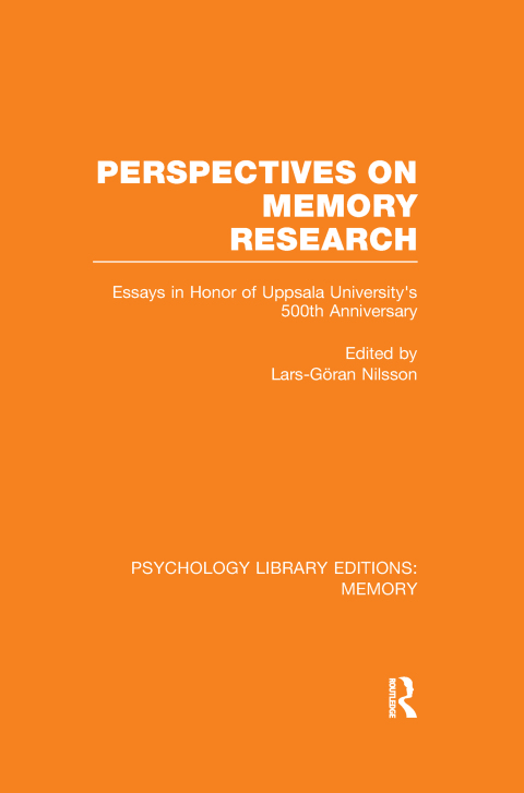 Cover image for book Perspectives on Memory Research (PLE:Memory)