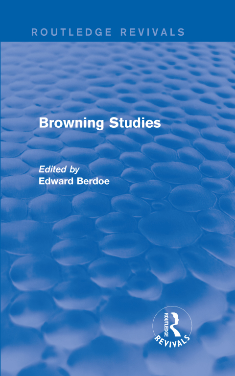 Cover image for book Browning Studies (Routledge Revivals)