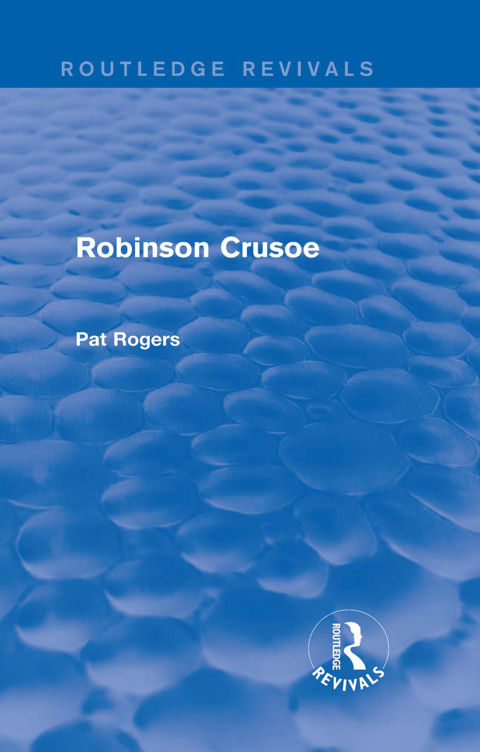 Cover image for book Robinson Crusoe (Routledge Revivals)