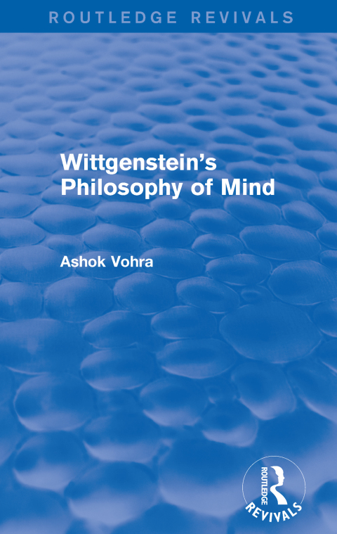 Cover image for book Wittgenstein's Philosophy of Mind (Routledge Revivals)