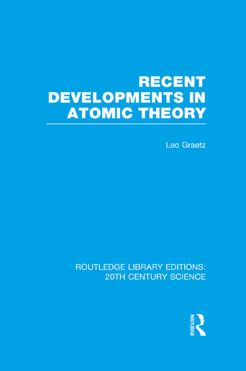 Cover image for book Recent Developments in Atomic Theory