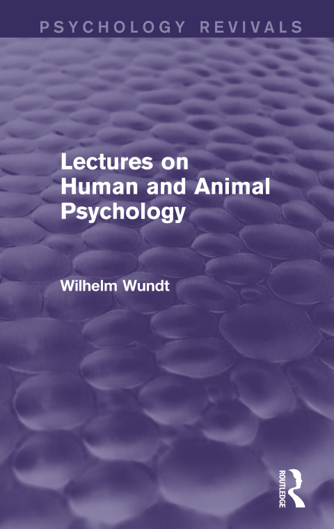 Cover image for book Lectures on Human and Animal Psychology