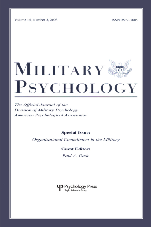 Cover image for book Organizational Commitment in the Military