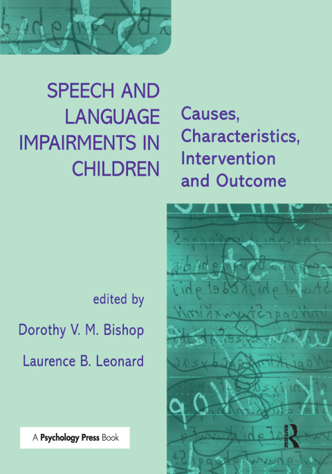 Cover image for book Speech and Language Impairments in Children