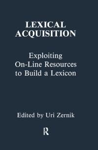 Cover image: Lexical Acquisition 1st edition 9780805808292