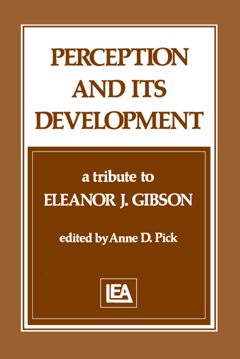 Cover image for book Perception and Its Development