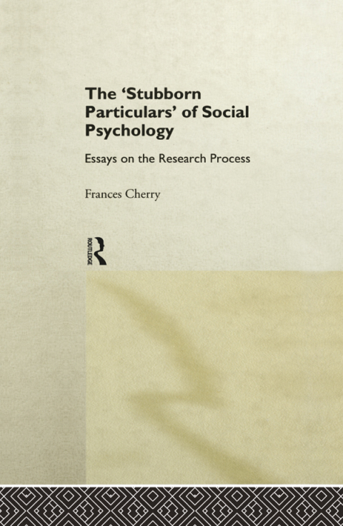Cover image for book Stubborn Particulars of Social Psychology