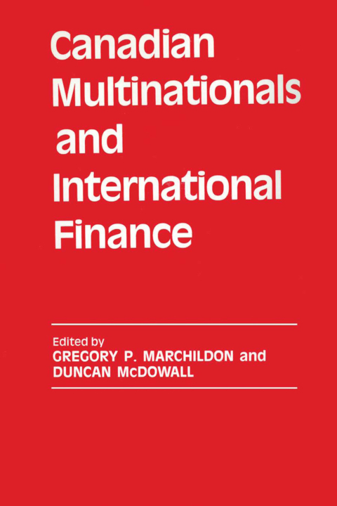 Cover image for book Canadian Multinationals and International Finance