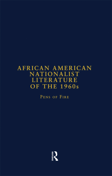 Cover image for book African American Nationalist Literature of the 1960s