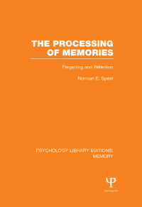 Cover image: The Processing of Memories (PLE: Memory) 1st edition 9781138998063