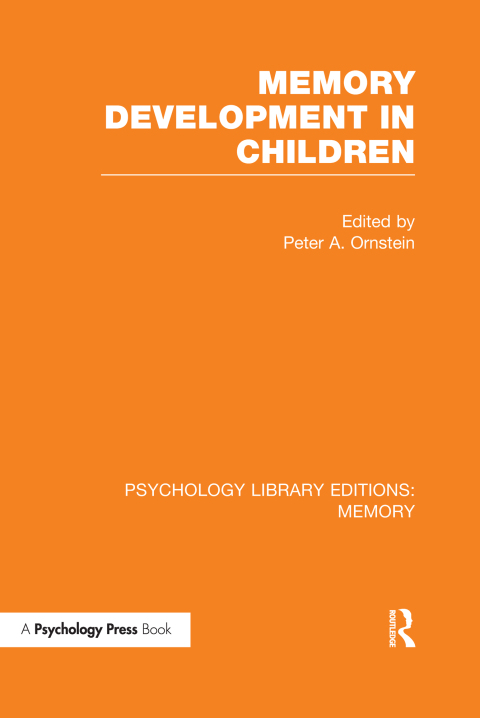 Cover image for book Memory Development in Children (PLE: Memory)