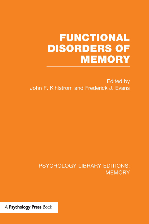 Cover image for book Functional Disorders of Memory (PLE: Memory)