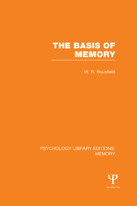 Cover image for book The Basis of Memory (PLE: Memory)
