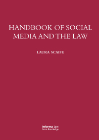 Imagen de portada: Handbook of Social Media and the Law 1st edition 9780367570361