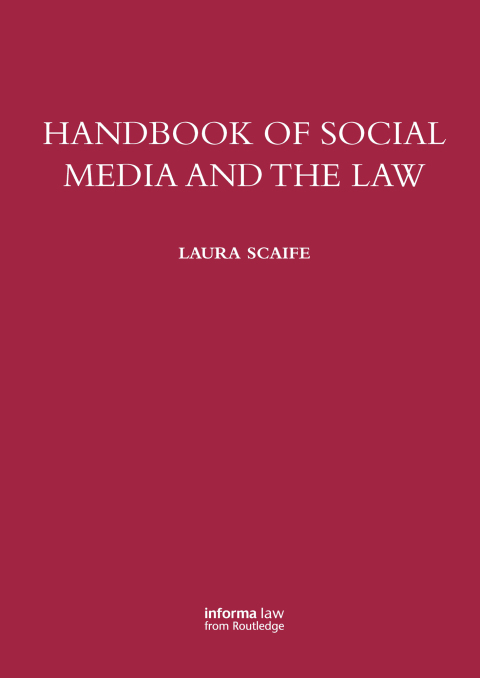 Cover image for book Handbook of Social Media and the Law