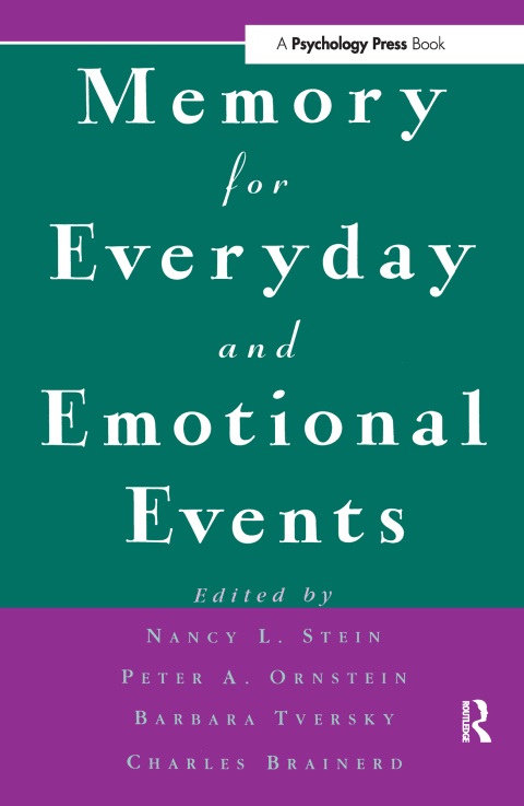 Cover image for book Memory for Everyday and Emotional Events