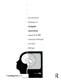 Cover image: 11th Annual Conference Cognitive Science Society Pod 1st edition 9780367108540