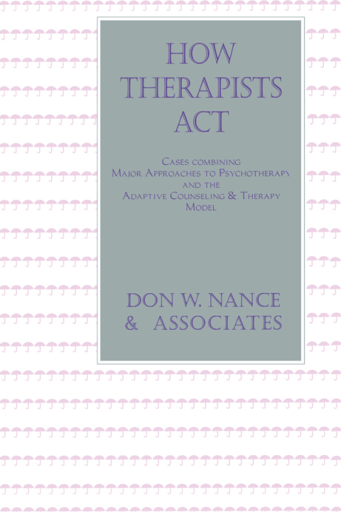Cover image for book How Therapists Act
