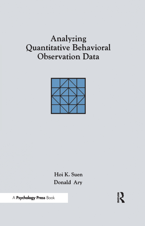 Analyzing Quantitative Behavioral Observation Data 