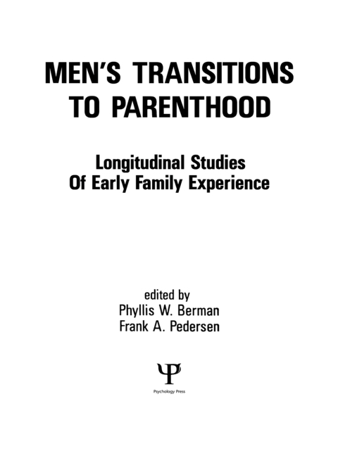 Cover image for book Men's Transitions To Parenthood