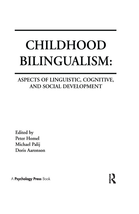 Cover image for book Childhood Bilingualism