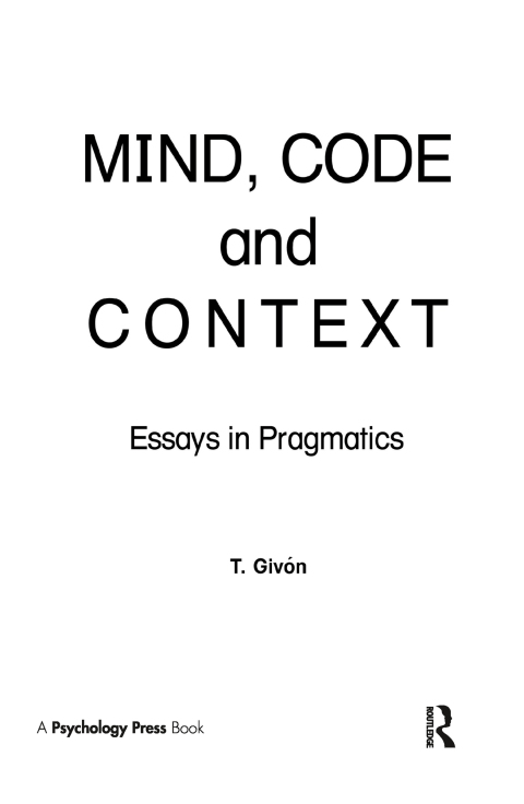 Mind, Code and Context