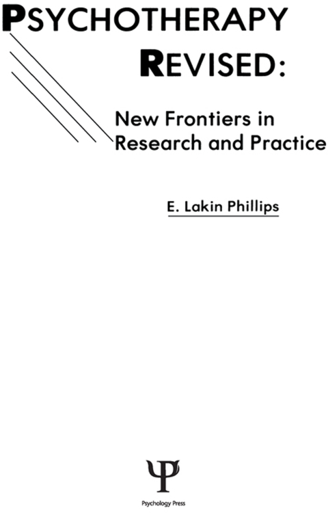Cover image for book Psychotherapy Revised