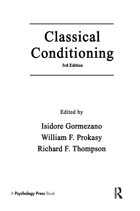 Cover image for book Classical Conditioning