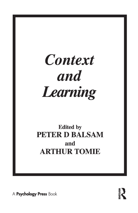 Cover image for book Context and Learning