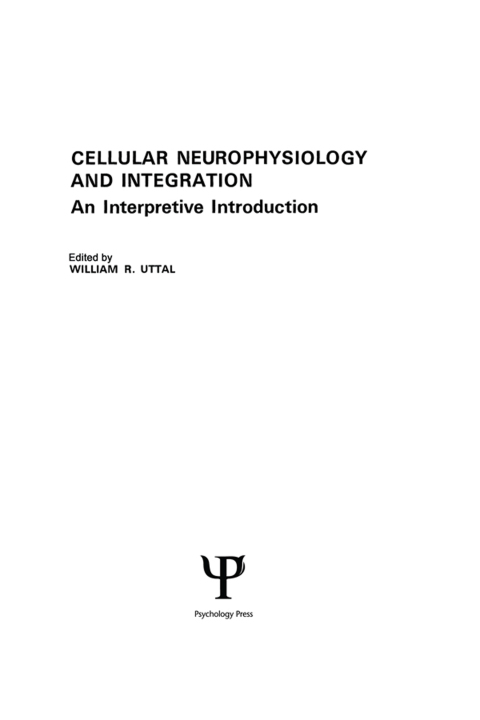 Cover image for book Cellular Neurophysiology and Integration