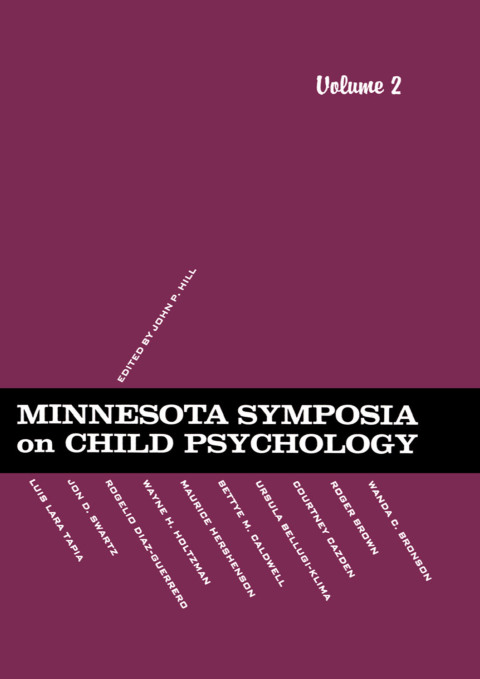 Cover image for book Minnesota Symposia on Child Psychology