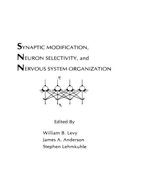 Cover image for book Synaptic Modification, Neuron Selectivity, and Nervous System Organization