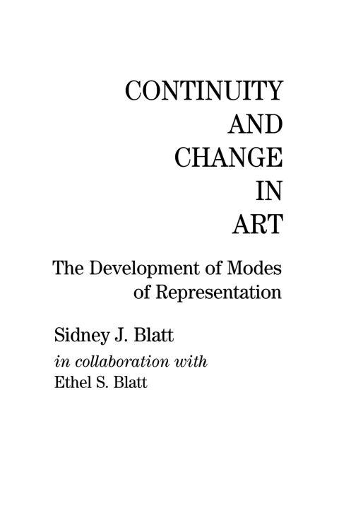 Cover image for book Continuity and Change in Art