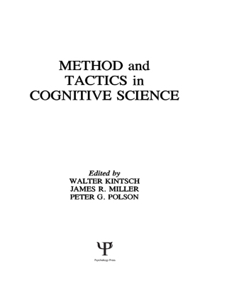 Methods and Tactics in Cognitive Science