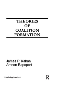 Cover image: Theories of Coalition Formation 1st edition 9780898592986