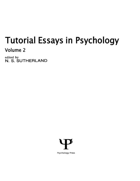 Tutorial Essays in Psychology 