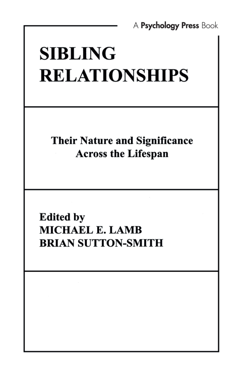 Cover image for book Sibling Relationships