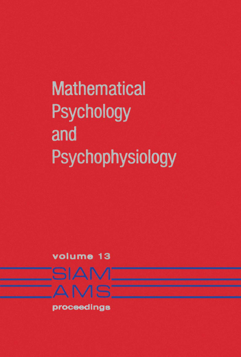 Cover image for book Mathematical Psychology and Psychophysiology