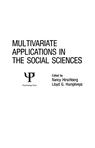 Multivariate Applications in the Social Sciences