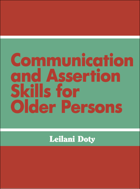 Cover image for book Communication and Assertion Skills for Older Persons