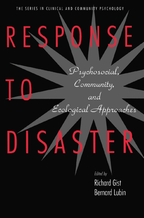 Cover image for book Response to Disaster