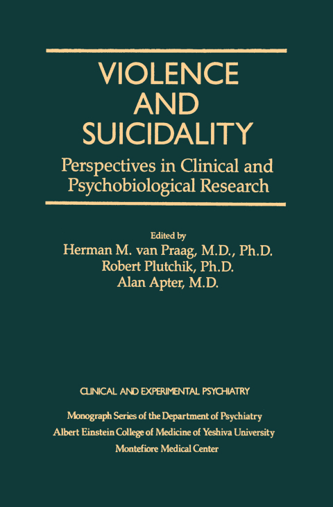 Cover image for book Violence And Suicidality : Perspectives In Clinical And Psychobiological Research