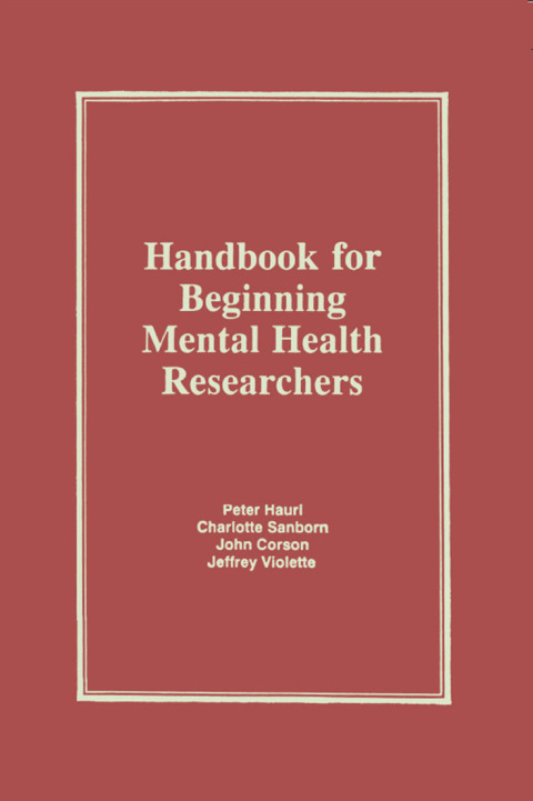 Cover image for book Handbook for Beginning Mental Health Researchers