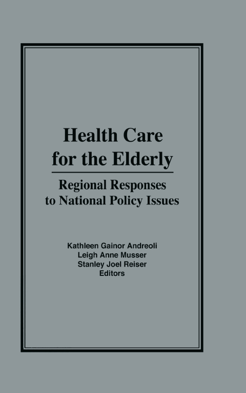 Cover image for book Health Care for the Elderly