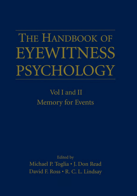 Cover image for book Handbook Of Eyewitness Psychology 2 Volume Set